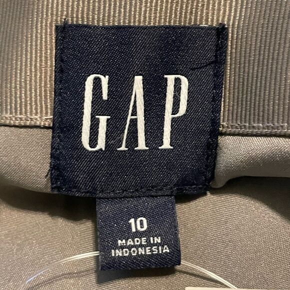 Gap Silver Recycled Sequin Metallic Mini Skirt Grey Zipper Closure 10 - Picture 6 of 9